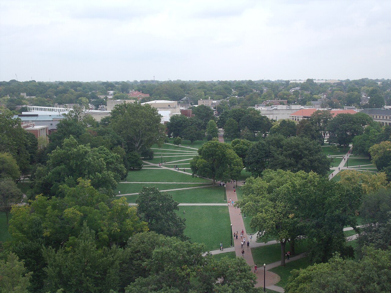The Oval on the Ohio State University campus, photographed in 2009.